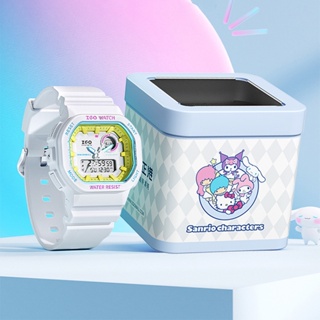 Sanrio Characters ZGO-810 นาฬิกาข้อมือควอทซ์อะนาล็อก ดิจิทัล เรืองแสง ลาย Cinnamoroll Kuromi กันน้ํา น่ารัก แฟชั่น สําหรับผู้หญิง นักเรียน กีฬา ของขวัญวันเกิด