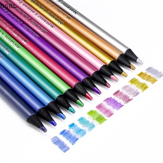 Bsbl ดินสอสีเมทัลลิก 12 สี สําหรับวาดภาพ ร่างภาพ