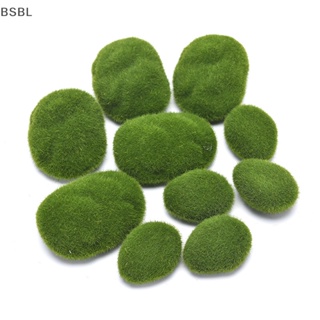 Bsbl หินเทียม สีเขียว 3 ขนาด สําหรับตกแต่งบ้าน สวน DIY 20 ชิ้น