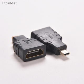 Fbth อะแดปเตอร์เชื่อมต่อ Micro HDMI(Type D) Male to HDMI(Type A) Female สําหรับ HDTV QDD
