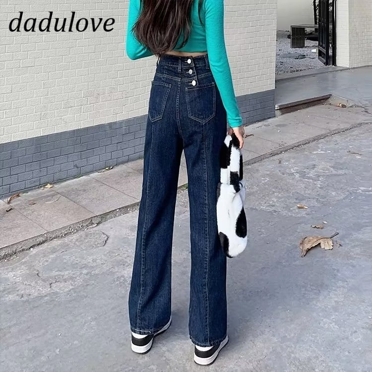 dadulove-new-american-ins-high-street-retro-jeans-niche-high-waist-loose-wide-leg-pants-large-size-trousers