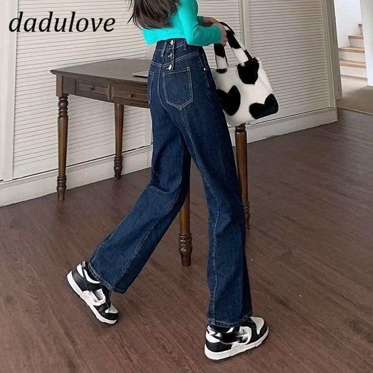 dadulove-new-american-ins-high-street-retro-jeans-niche-high-waist-loose-wide-leg-pants-large-size-trousers