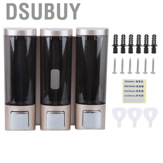Dsubuy Soap Dispenser 3 Head 200ml Manual for Kitchen Bathroom Bank Hotel Shopping Mall