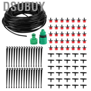 Dsubuy 30m Ground Plug-in Drip Irrigation Dripper Red Automatic Watering Device System Lawn Patio Greenhouse Garden Sprinkler Tube Kit