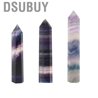 Dsubuy Single Pointed Coloful Fluorite Crystal Pillar Healing Meditation HG