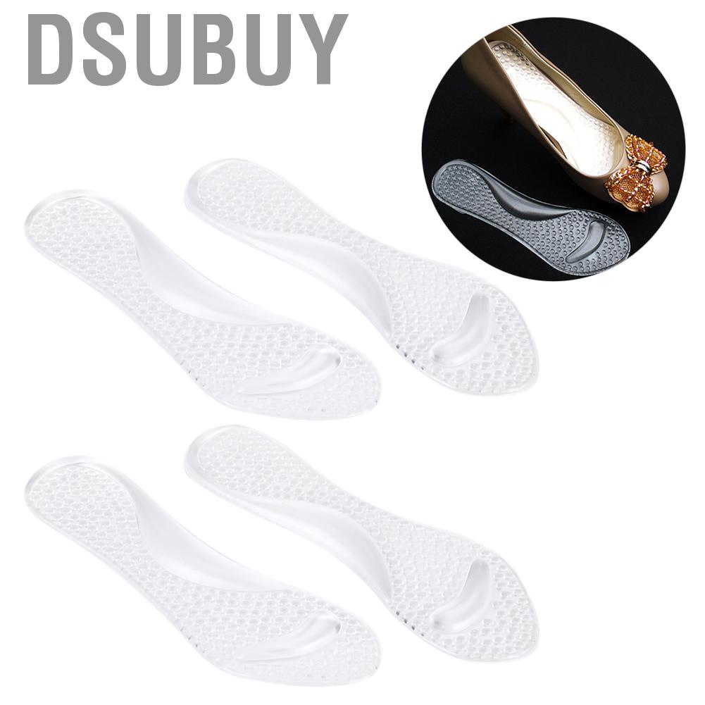 dsubuy-2-pairs-shoe-pad-transparent-silicone-3-4-shakeproof-massaging-foot-for