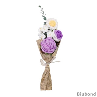 [Biubond] ช่อดอกไม้โครเชต์ แบบสําเร็จรูป สําหรับถักโครเชต์เป็นเวลานาน