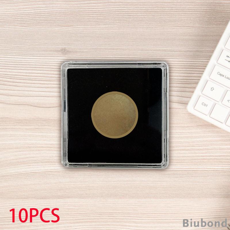 biubond-กล่องแคปซูลเก็บเหรียญ-ทรงสี่เหลี่ยม-น้ําหนักเบา-แบบพกพา-สําหรับเก็บเหรียญ-10-ชิ้น