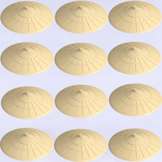 ฟิกเกอร์ตัวต่อหมวกไม้ไผ่ รูปการ์ตูนอนิเมะ MOC น่ารัก DIY สําหรับเด็ก 12 ชิ้น ต่อชุด