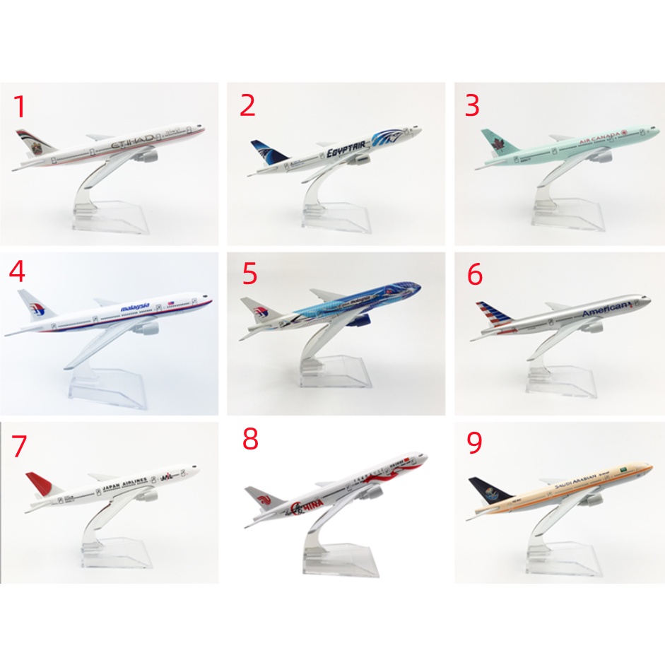 โมเดลเครื่องบินโบอิ้ง-โลหะผสม-ขนาด-16-ซม-b747b757b777b787