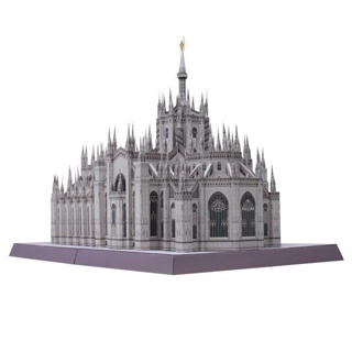 โมเดลกระดาษ รูปโบสถ์อิตาลี มิลาน แฮนด์เมด DIY