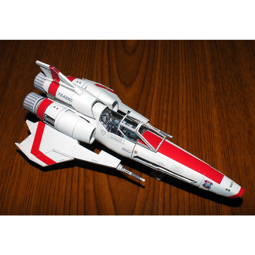 battlestar-viper-no-โมเดลกระดาษ-แฮนด์เมด-2-viper-mk2-diy-ของเล่นสําหรับเด็ก