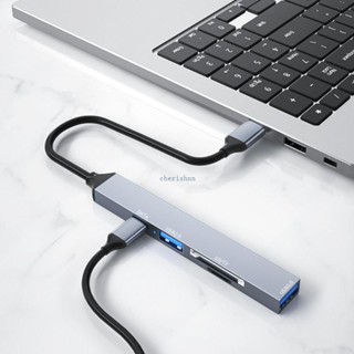 Ch*【พร้อมส่ง】ฮับ USB 3 0 2 0 Type C 5 พอร์ต อุปกรณ์เสริม สําหรับแล็ปท็อป คอมพิวเตอร์ โน้ตบุ๊ก