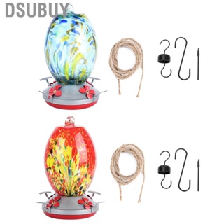 Dsubuy Hummingbirds Water Feeder Colorful Painting Glass Bird  Tool For Garden.