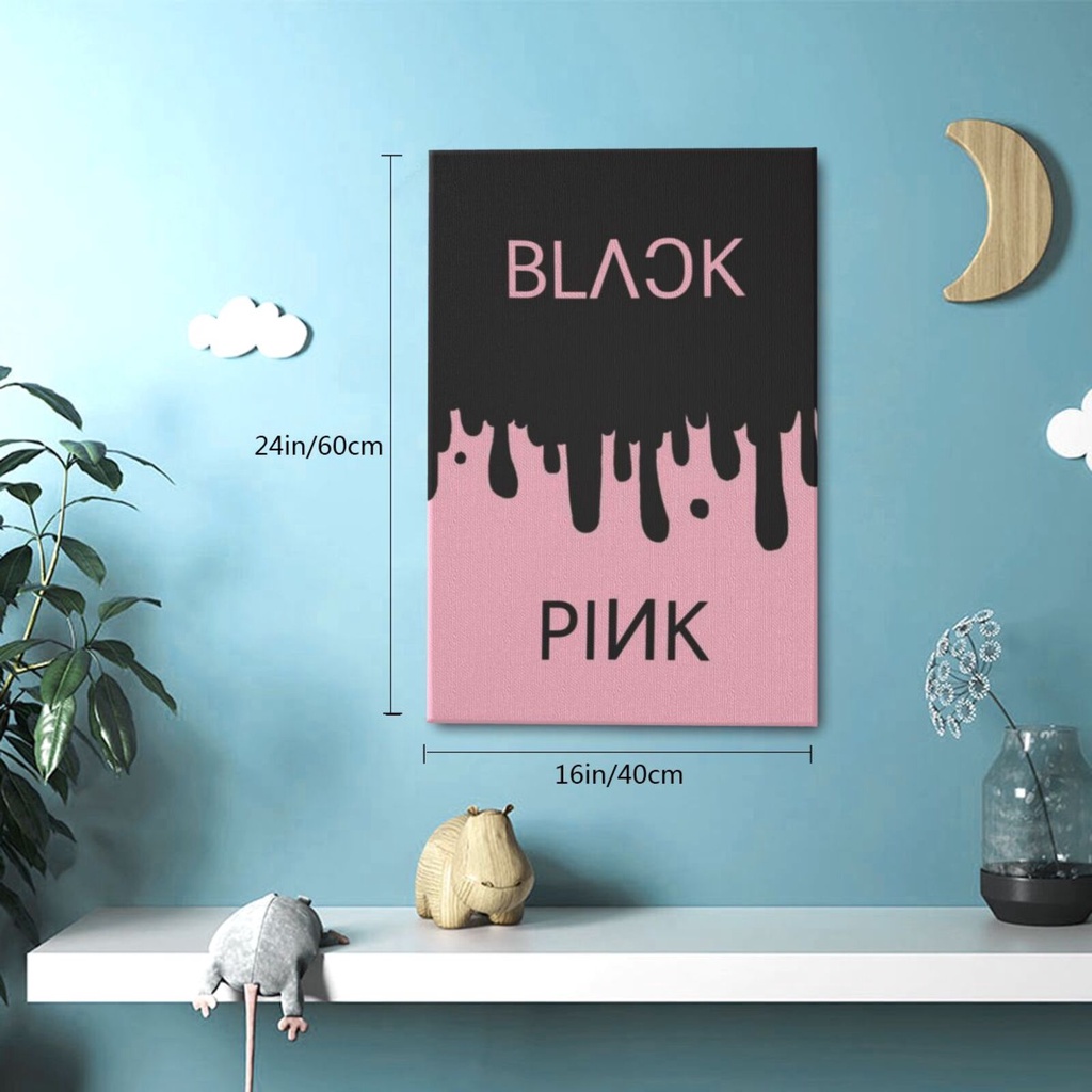 blackpink-ภาพวาดผ้าใบ-ตกแต่งผนังบ้าน-โปสเตอร์ศิลปะ-ของขวัญสําหรับเด็กชายและเด็กหญิง-ห้องนอน