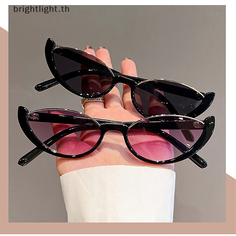 brightlight-แว่นตากันแดดแฟชั่น-ทรงตาแมว-สไตล์มินิมอล-สําหรับผู้หญิง-th