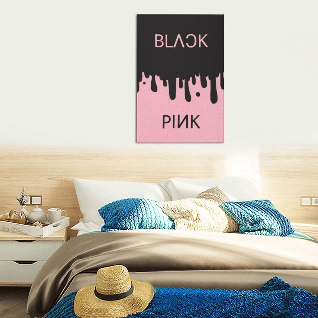 blackpink-ภาพวาดผ้าใบ-ตกแต่งผนังบ้าน-โปสเตอร์ศิลปะ-ของขวัญสําหรับเด็กชายและเด็กหญิง-ห้องนอน