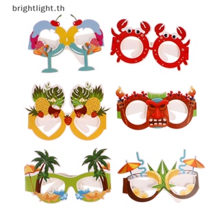 [Brightlight] แว่นตากันแดด ลายนกฟลามิงโก้ สไตล์ฮาวาย สําหรับตกแต่งปาร์ตี้ริมสระว่ายน้ํา ชายหาด 6 ชิ้น