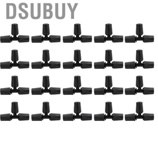 Dsubuy 20Pcs Flat Tee Connector 4/7 4mm Hose For Micro Sprinkler Nozzle GS
