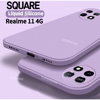 เคสซิลิโคนนิ่ม ทรงสี่เหลี่ยม กันกระแทก สําหรับ Realme 11 4G 2023 Realme 11 4G Realme11 NFC 11Realme 11 Pro Plus 5G