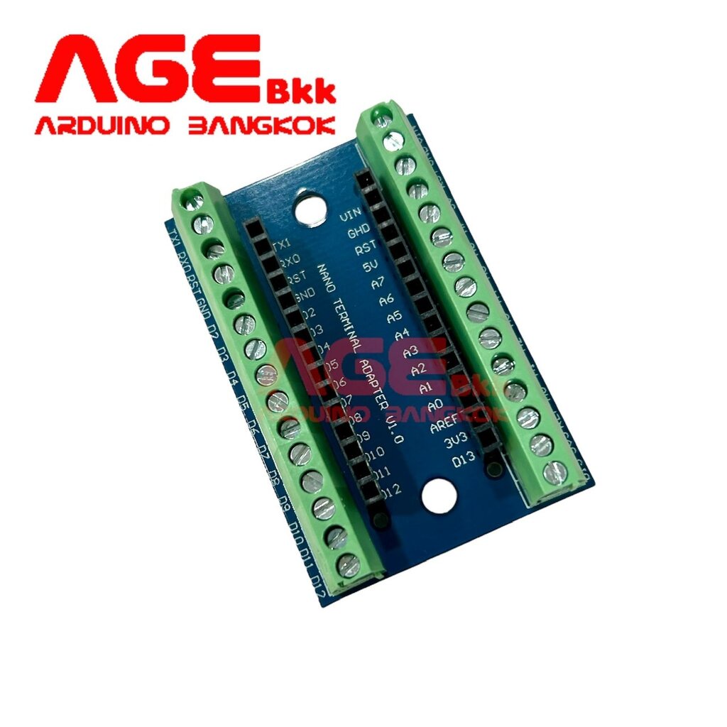 บอร์ดขยายขา Arduino Nano V1.0 แบบ screw terminal, Arduino Nano Screw ...