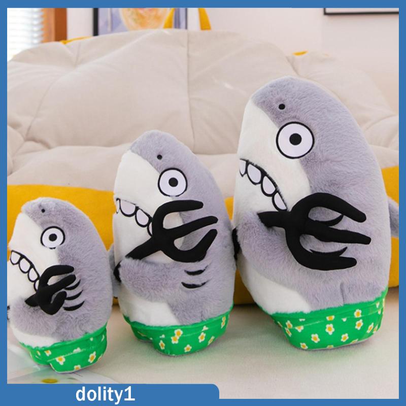 dolity1-หมอนตุ๊กตาฉลาม-สบาย-สีเขียว-สําหรับตกแต่งห้องนอน