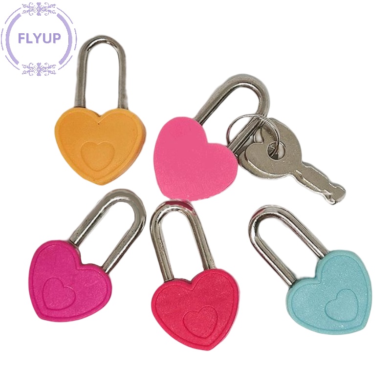 flyup-กุญแจพลาสติก-รูปหัวใจ-ขนาดเล็ก-พร้อมกุญแจล็อค-2-ดอก-สําหรับกล่องเครื่องประดับ-ไดอารี่-กระเป๋าเดินทาง-th