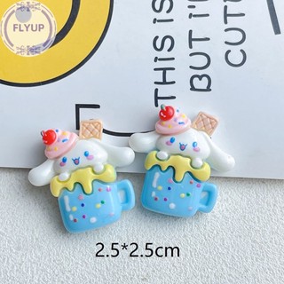 SANRIO Flyup กิ๊บติดผมเรซิ่น รูปกรวยไอศกรีม ซานริโอ้ ขนาดเล็ก แฮนด์เมด DIY สําหรับตกแต่งเครื่องประดับ โทรศัพท์ 5 ชิ้น