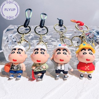 Flyup พวงกุญแจฟิกเกอร์ PVC ลายการ์ตูนชินจังน่ารัก ของขวัญวันเกิด สําหรับผู้หญิง