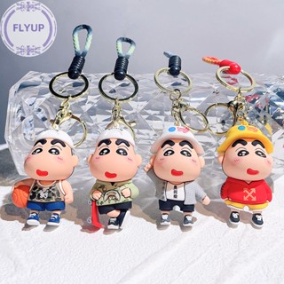 Flyup พวงกุญแจฟิกเกอร์ PVC ลายการ์ตูนชินจังน่ารัก ของขวัญวันเกิด สําหรับผู้หญิง