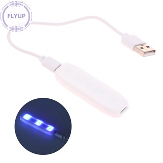 Flyup เครื่องเป่าเล็บ โคมไฟ Led Micro UV แบบพกพา ชาร์จ USB สําหรับใช้ในบ้าน