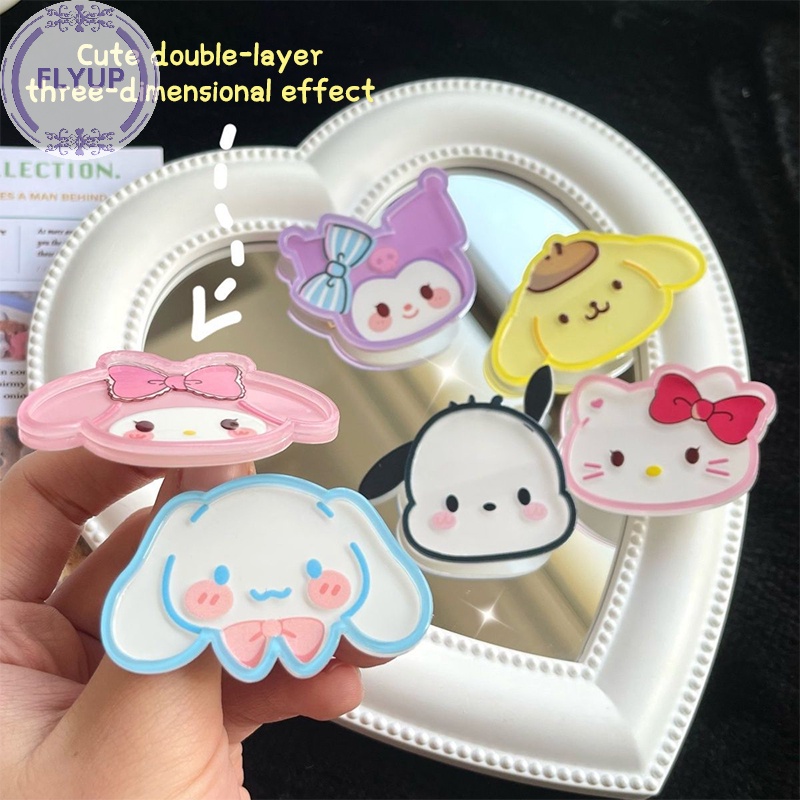 flyup-กิ๊บติดผม-อะคริลิค-ลายการ์ตูน-hello-kitty-เครื่องประดับ-สําหรับเด็กผู้หญิง-นักเรียน