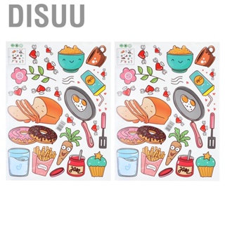 Disuu 2Pcs Innovative PVC Kitchen Wall  Self‑Adhesive Wallpaper For Home Dec WP