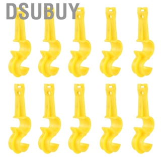 Dsubuy 10Pcs S Shaped Water Supply Tube Hose  Holder Clamp  Farm Accessories F.