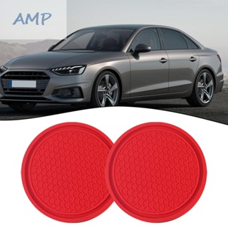 ⚡NEW 9⚡Red Cup Holder Anti Slip Insert Coasters Pads Mats For Auto Interior Accessories
