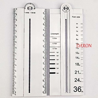 Daron ไม้บรรทัดใส ทรงสี่เหลี่ยมผืนผ้า 30 ซม. เครื่องมือวาดภาพ สําหรับนักเรียน