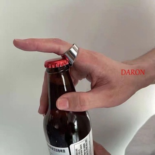 Daron แหวนเปิดขวดเบียร์ สเตนเลส ทรงเรขาคณิต หรูหรา สไตล์พังก์ แฟชั่นสําหรับผู้ชาย