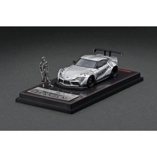 ignition 1: 64 Toyota PANDEM Supra (A90) อัลลอย พร้อมตุ๊กตา  เก็บสะสม โมเดลจรวดกระต่าย โมเดล รถ ของเล่นเด็กผู้ชาย ของขวัญวันเกิด ตกแต่งบ้าน