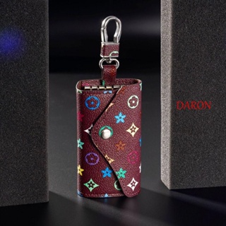 Daron กระเป๋าสตางค์หนัง ใส่เหรียญได้ พวงกุญแจ ขนาดเล็ก สไตล์เกาหลี แฟชั่นสําหรับผู้ชาย