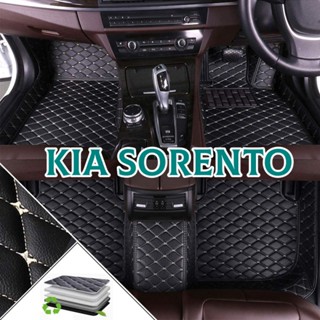 พรมปูพื้นรถยนต์ กันน้ํา กันฝุ่น กันลื่น ด้านหน้า และด้านหลัง สําหรับ Kia sorento 3 ชิ้น