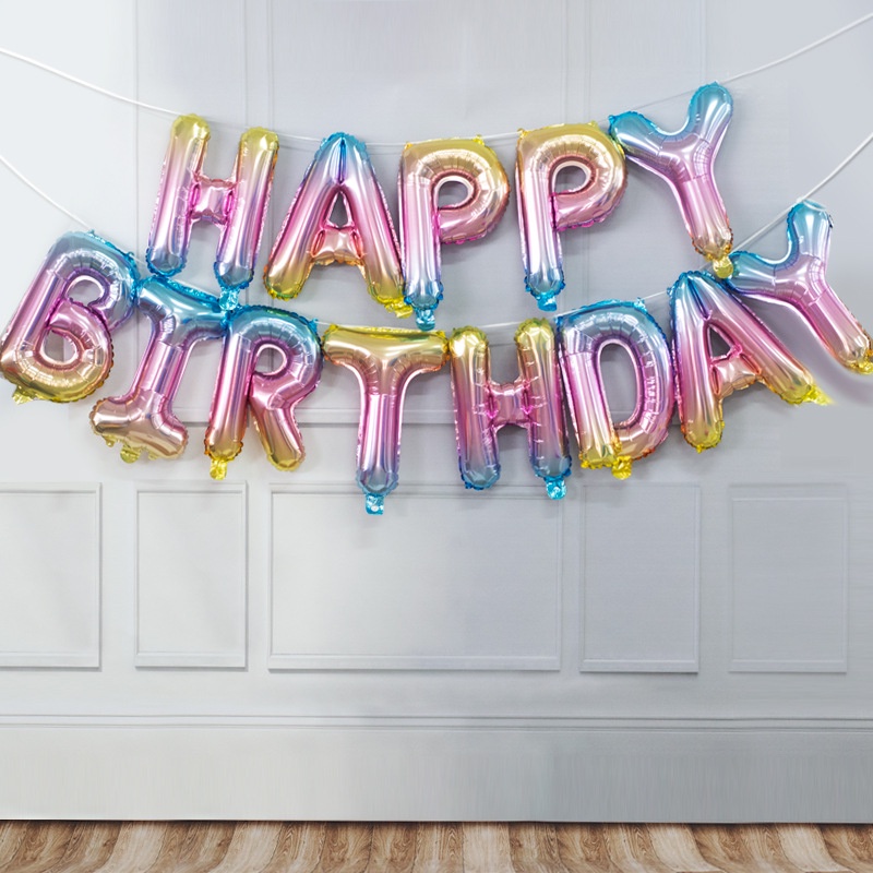 สุขสันต์วันเกิดบอลลูน-แบนเนอร์ตกแต่งวันเกิด-อุปกรณ์ปาร์ตี้สำหรับเด็ก-3dลูกโป่งตกแต่งสุขสันต์วันเกิด-birthday-balloon