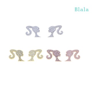 Blala ต่างหู 3 สี เครื่องประดับยอดนิยม สไตล์ยุโรปและอเมริกา