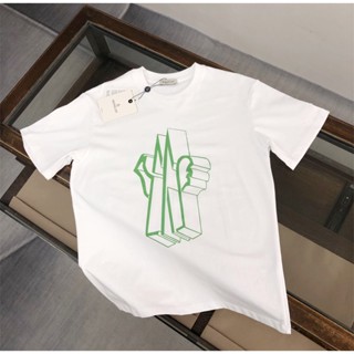 Mo55ncl- เสื้อแขนสั้น พิมพ์ลายโลโก้แบรนด์ อเนกประสงค์ แฟชั่นสําหรับผู้ชาย และผู้หญิง