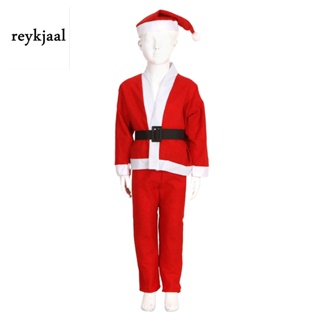 Reykjaal_my ชุดเครื่องแต่งกายซานตาคลอส คริสต์มาส สําหรับเด็กอายุ 1-13 ปี