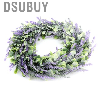 Dsubuy Plastic Artificial Lavender Garland Household Door Window Hanging Wedding Decoration Ideal Gift for Friends