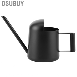 Dsubuy 300ml Stainless Steel Watering Can Flowers Plants Long Spout Pot Black