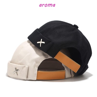 Aroma หมวกโดม หมวกฮิปฮอป เกาหลี ให้ความอบอุ่น ฤดูใบไม้ร่วง หมวกจิตรกร หมวกสีพื้น ผู้หญิง หมวกกะโหลก