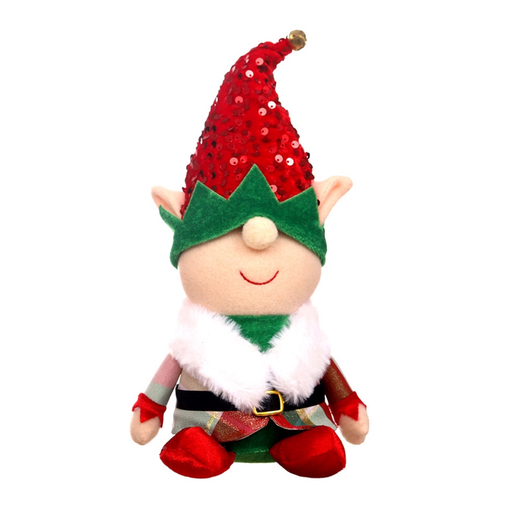 ari-ตุ๊กตาเอลฟ์น่ารัก-ประดับเลื่อม-สีแดง-สีเขียว-สําหรับตกแต่งบ้าน-ออฟฟิศ-ปาร์ตี้คริสต์มาส