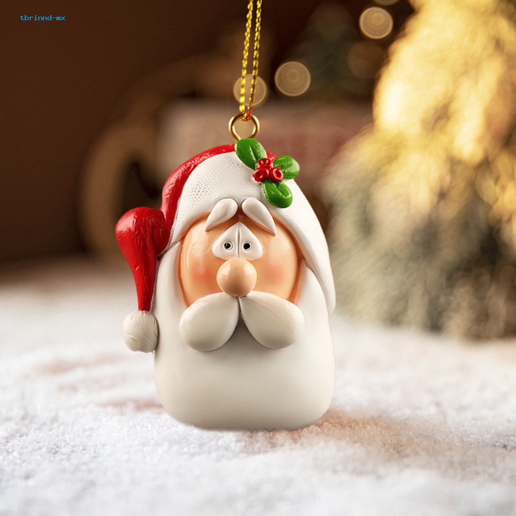 tbrinnd-จี้ตุ๊กตาซานตาคลอส-สโนว์แมน-กวางเอลก์-คริสต์มาส-พร้อมสายคล้อง-สําหรับตกแต่งต้นคริสต์มาส-เทศกาล-6-ชิ้น