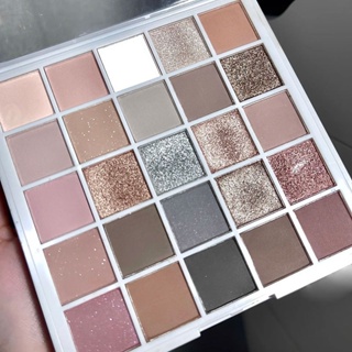 Hot Sale# Capel new cement gray eyeshadow plate European and American smoke makeup not swollen plate 25 color pearlescent matte large ground color 8cc